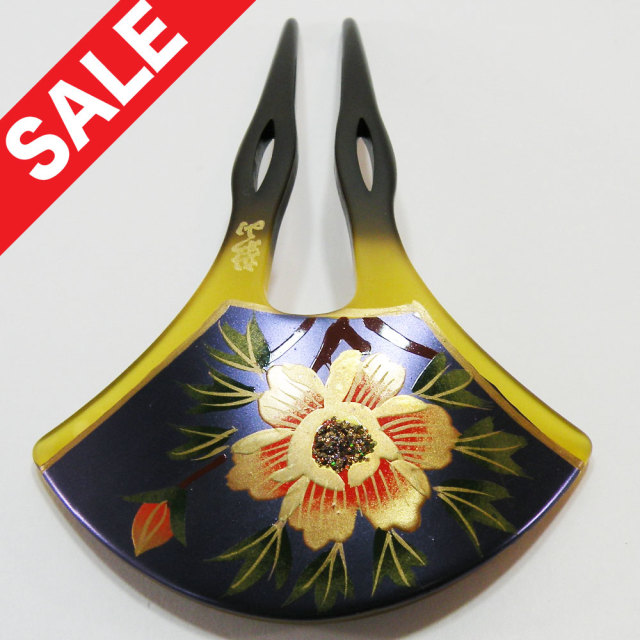 かんざし　簪　和装　バチ型　扇型　卒園式　卒業式　入園式　入学式 　結婚式　蒔絵