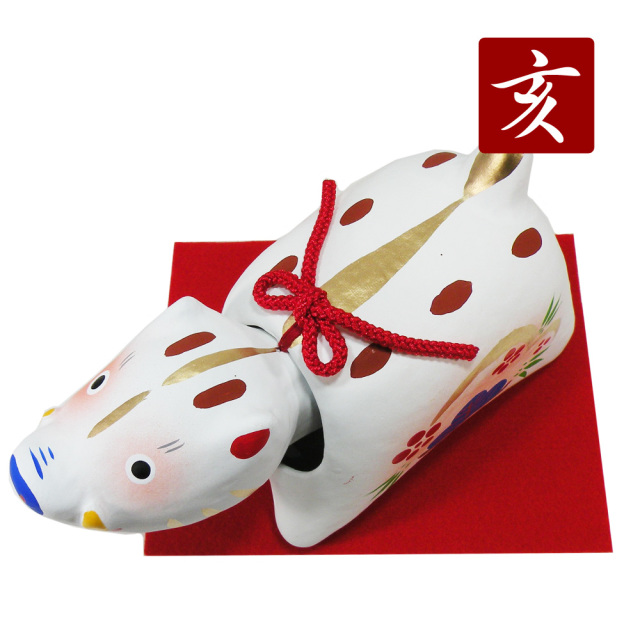 亥,いのしし,イノシシ,猪,干支,置物,ちりめん,お正月
