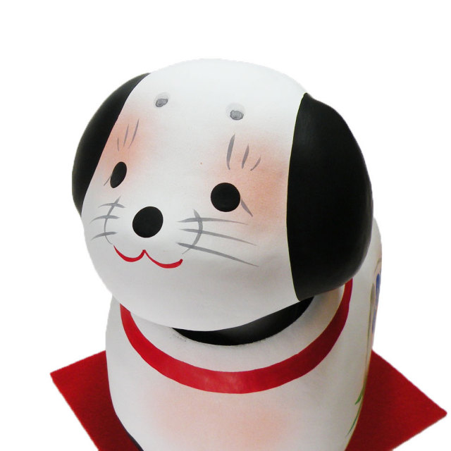 張り子の犬　干支　戌　イヌ　犬　２０１８　平成３０年　正月飾り　リュウコドウ　和紙　可愛い