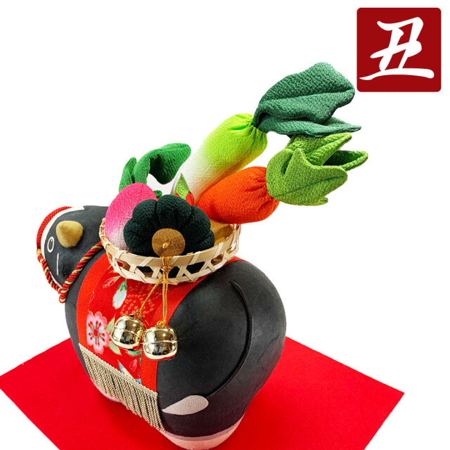 干支　丑年　牛　うし　ウシ　２０２１　令和３年　飾り　龍虎堂　リュウコドウ　日本