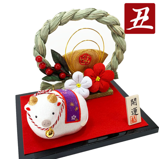 しめ縄特注2本 80×4 藁細工干支午1体 祝酉 |