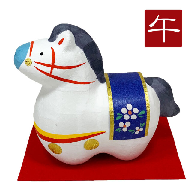 干支,置物,飾り,午,うま,馬,ウマ,2026,令和８年,リュウコドウ,龍虎堂,石川紙業　
