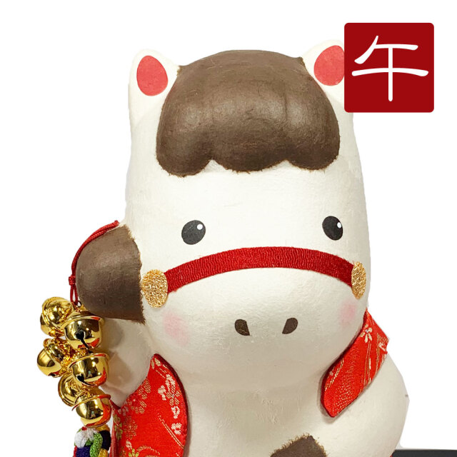 干支,置物,飾り,午,うま,馬,ウマ,2026,令和８年,リュウコドウ,龍虎堂,石川紙業　