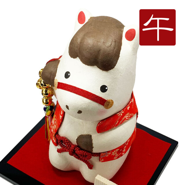 干支,置物,飾り,午,うま,馬,ウマ,2026,令和８年,リュウコドウ,龍虎堂,石川紙業　