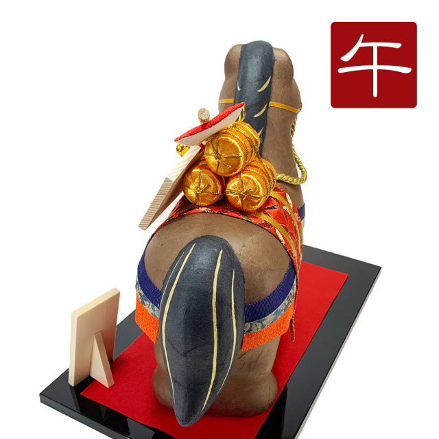 干支,置物,飾り,午,うま,馬,ウマ,2026,令和８年,リュウコドウ,龍虎堂,石川紙業