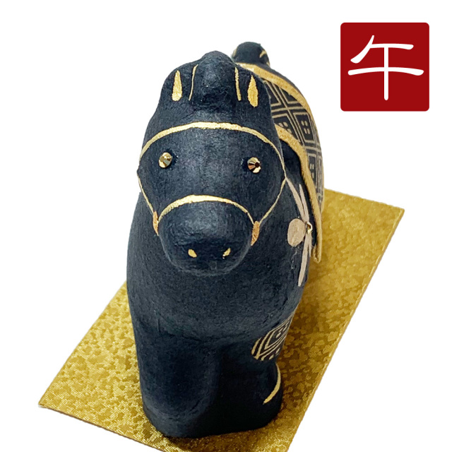 干支,置物,飾り,午,うま,馬,ウマ,2026,令和８年,リュウコドウ,龍虎堂,石川紙業