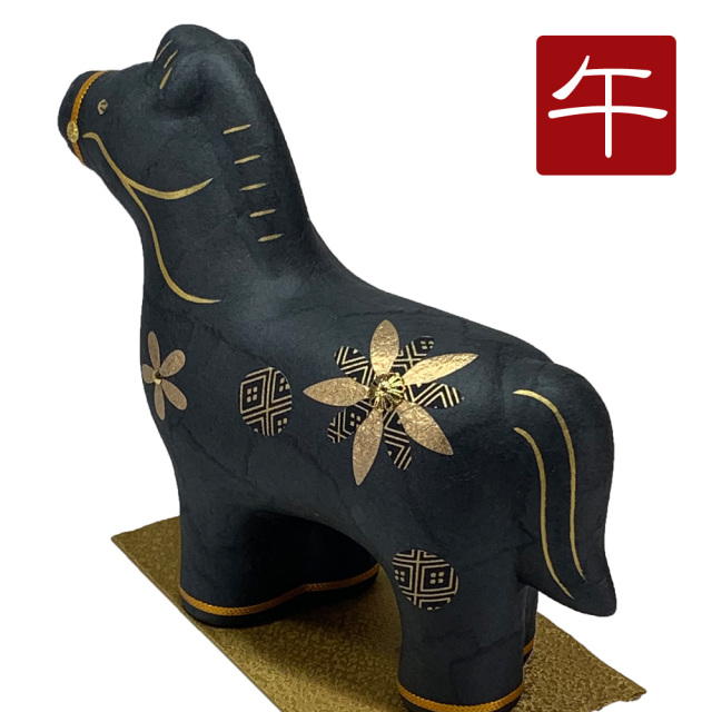 干支,置物,飾り,午,うま,馬,ウマ,2026,令和8年,リュウコドウ,龍虎堂,石川紙業