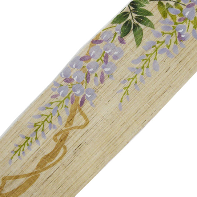 細タペストリー　　洛柿庵 モダンインテリア らくしあん 春　藤紫