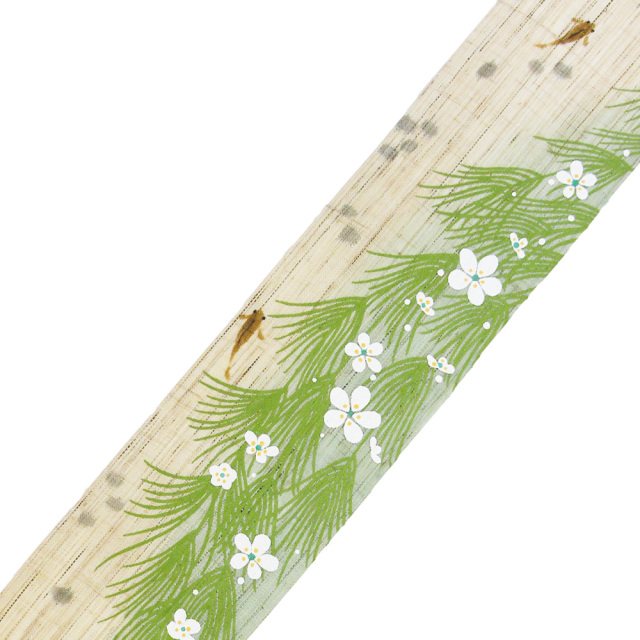 細タペストリー　秋　　洛柿庵 モダンインテリア らくしあん 　梅花藻