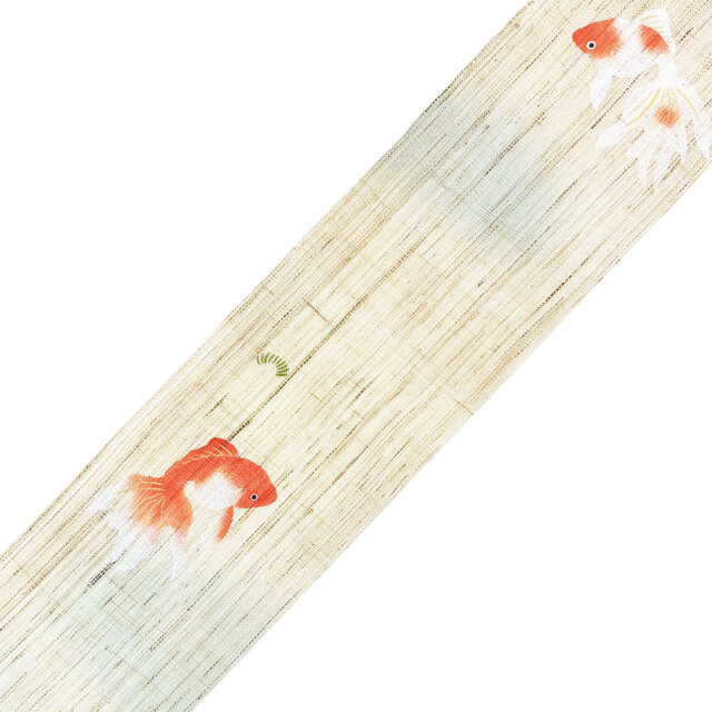 細タペストリー　　洛柿庵 モダンインテリア らくしあん　金魚