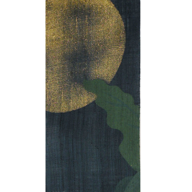 細タペストリー　洛柿庵　萩に兎　夏　和モダンインテリア