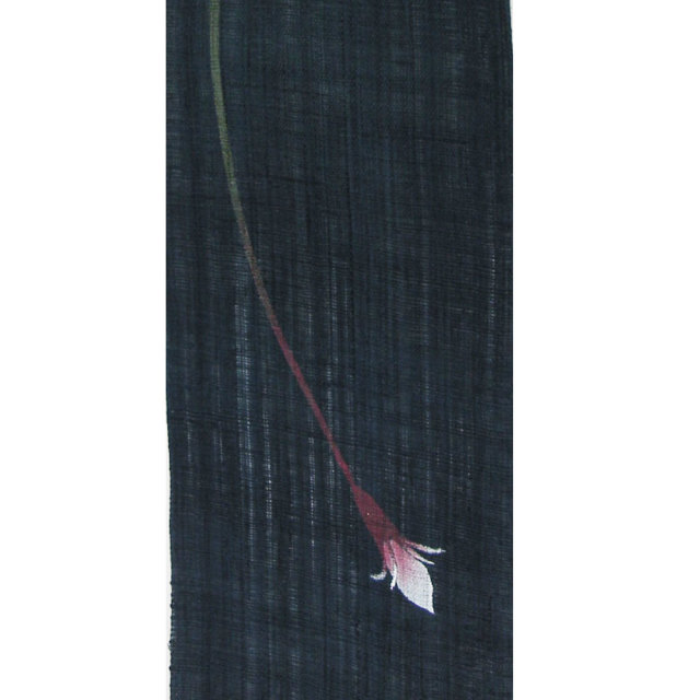 細タペストリー　洛柿庵　萩に兎　夏　和モダンインテリア