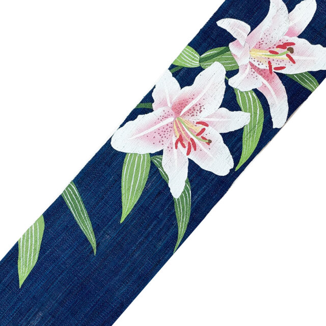 細タペストリー　　洛柿庵 モダンインテリア らくしあん百合