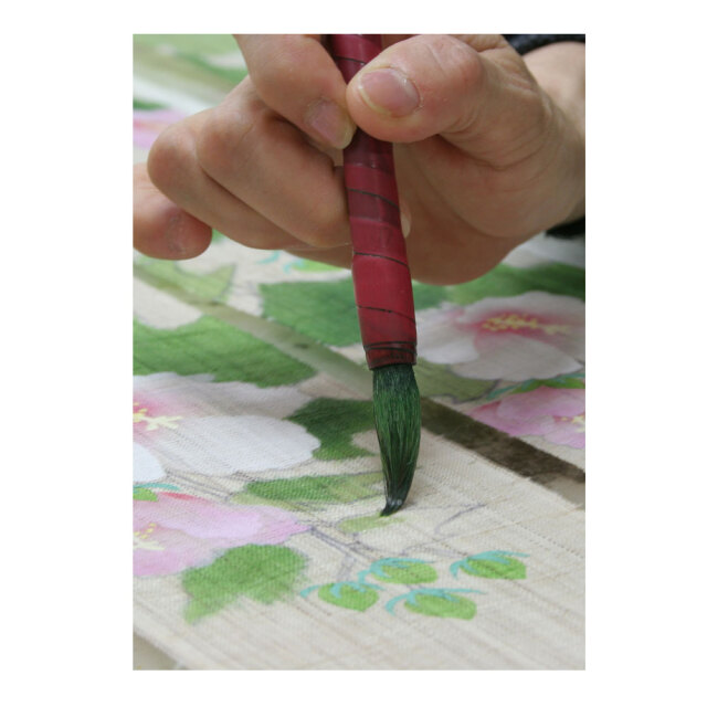 細タペストリー　　洛柿庵 モダンインテリア らくしあん　酔芙蓉