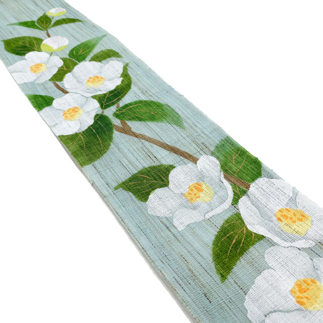 細タペストリー　姫沙羅　京都 洛柿庵　らくしあん