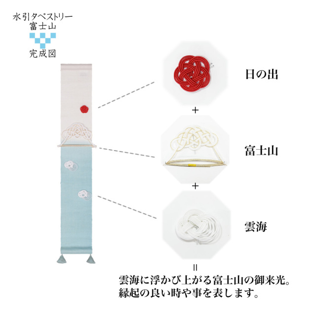 水引タペストリー日本製　洛柿庵 モダンインテリア