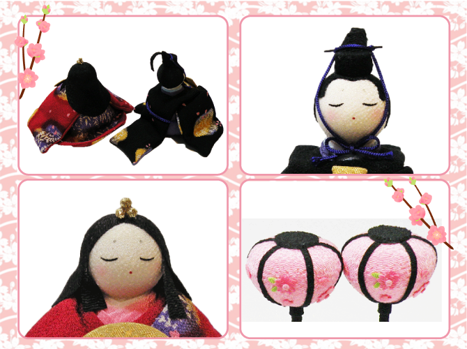 ちりめん　人形　和雑貨　龍虎堂　季節飾り　リュウコドウ　藤竜親王雛