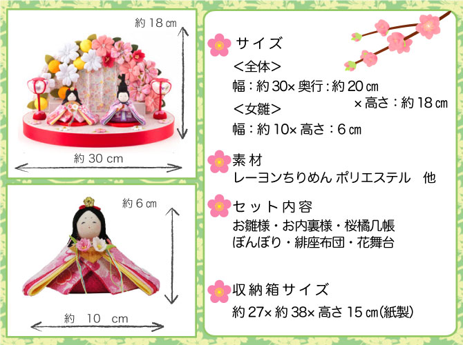 雛人形　お雛様　ひなさま　かわいい　小さい　リュウコドウ